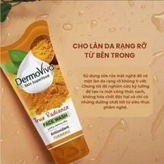 DermoViva Skin Superfood Sữa rửa mặt True Radiance Face Wash Turmeric 150ml