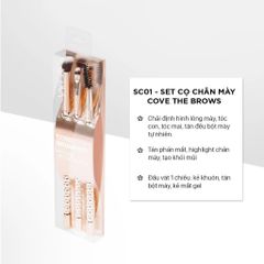 Vacosi Bộ Kit 3 Cọ Chân Mày Phiên Bản Golden Dragon Cove The Brows Brush Kit_Sc01