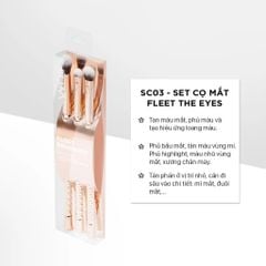 Vacosi Bộ Kit 3 Cọ Mắt Phiên Bản Golden Dragon Fleet The Eyes Brush Kit_Sc03