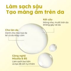 Milaganics Nước tẩy trang Hoa cúc, Rau má, Vitamin B5 300ml