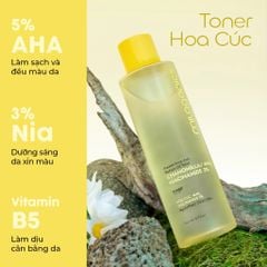 Milaganics Toner Hoa cúc, AHA, Niacinamide 240ml