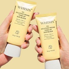 Whisis So Kem chống nắng thuần chay Solution Vegan Tone-Up Sun Block 50g