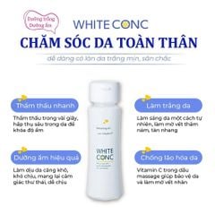 White conc Dầu dưỡng trắng da Whitening Oil C 100ml