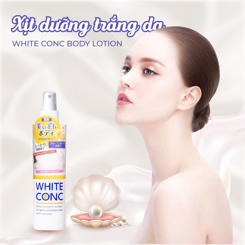 White conc Xịt dưỡng trắng da Body Lotion C 245mlWhite conc Xịt dưỡng trắng da Body Lotion C 245ml – SammiShop