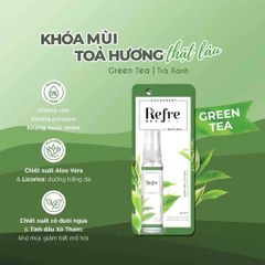 Refre Xịt khử mùi Natural Grean Tea 30ml