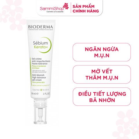 Bioderma Kem dưỡng giảm mụn Sebium Kerato+ 30ml