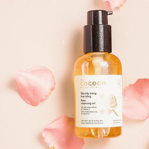 [HÀNG TẶNG KHÔNG BÁN] QT Dầu tẩy trang hoa hồng Cocoon Rose Cleansing Oil 140ml