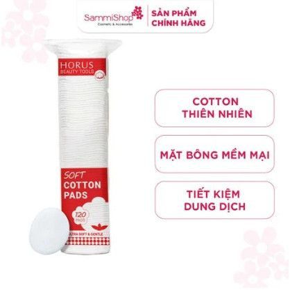 [HÀNG TẶNG KHÔNG BÁN] QT Horus Bông tẩy trang Soft Cotton Pads 120 pads (IP04) (chỉ áp dụng mã IP04)