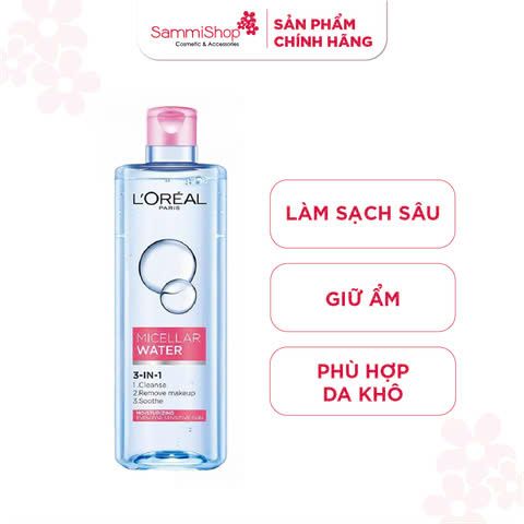 APP-WEB 03.11 - 02.12 Loreal Micellar Water 3-in-1 Moisturizing Even For Sensitive Skin 400ml