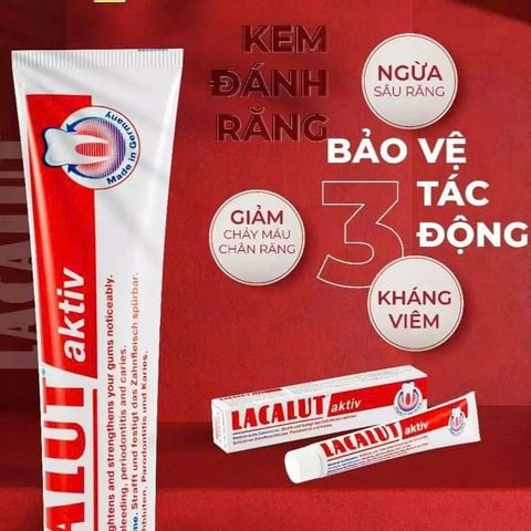 [HÀNG TẶNG KHÔNG BÁN] QT Lacalut Kem đánh răng Aktiv 75ml