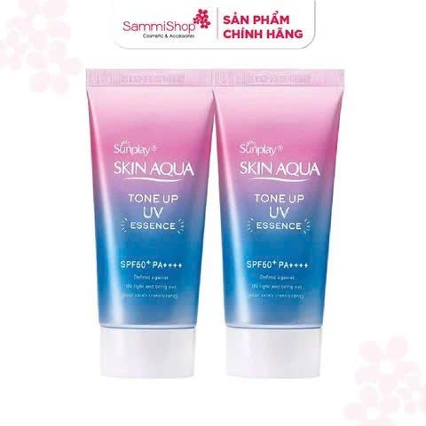 07.11 - 11.11 COMBO 2 Sunplay Tinh chất chống nắng Skin Aqua Tone Up UV Essence Lavender SPF50+/PA++++ 50g