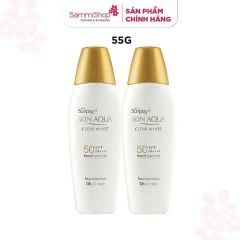 14.06 - 17.06 COMBO 2 Sunplay Sữa chống nắng Skin Aqua Clear White SPF50+ PA++++ 55g