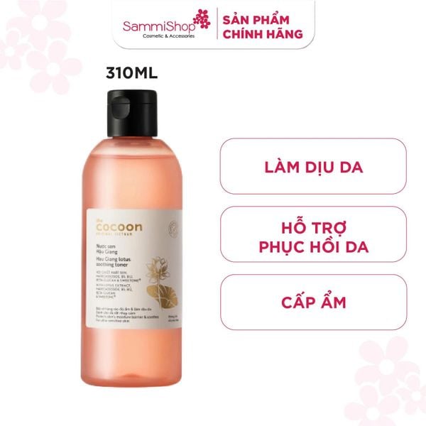 [HÀNG TẶNG KHÔNG BÁN] QT Cocoon Nước Sen Hậu Giang Lotus Soothing Toner 310ml