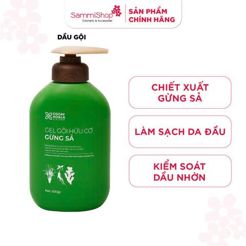 [12.04 - 30.06] CoCayHoaLa Gel Gội Hữu Cơ Gừng Xả 500g