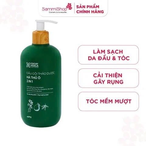 12.11-30.11 Cocayhoala Dầu gội thảo dược Hà Thủ Ô 2in1 420g