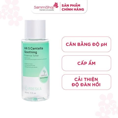 02.06 - 30.06 Freska Nước hoa hồng HA 5 Centella Soothing Essence Toner 210ml