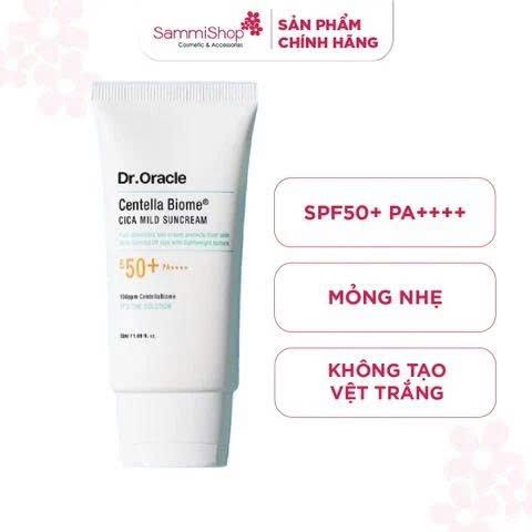 APP + WEB 3.12 - 1.1 Dr.Oracle Kem chống nắng Centella Biome Cica Mild Suncream 50ml