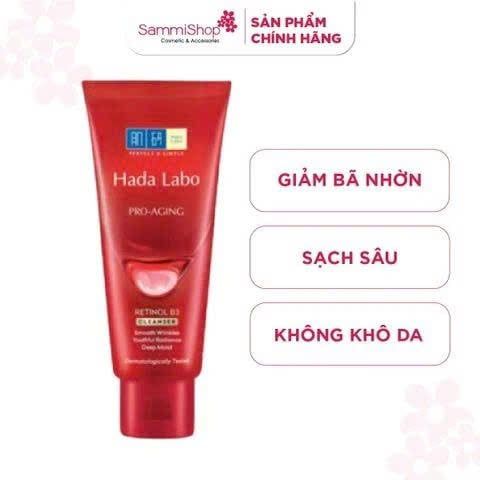 APP-WEB 03.11 - 02.12  Hadalabo Kem rửa mặt Pro-Aging Retinol B3 Cleanser 80g