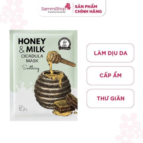 01.05 - 31.05 Combo 2 BOM Mặt nạ Honey & Milk Soothing Cicadula Mask 25g