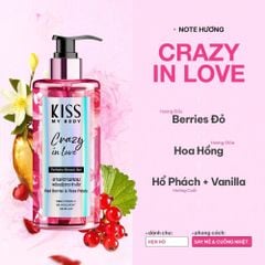 Combo 2 Kiss my body Sữa tắm Perfume Shower Gel #Crazy in Love 380ml