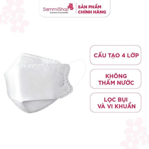 01.06 - 30.06 Dr.Mask Túi khẩu trang 4DS2 3 chiếc - Trắng- KT 4DS2