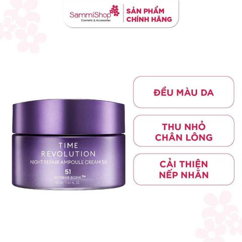 03.12 - 18.12 MEGA SALE Missha Kem dưỡng da Time Revolution Night Repair Ampoule Cream 5X 50ml