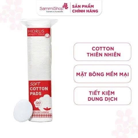FLASH SALE APP-WEB 01.07 - 31.07 Horus Bông tẩy trang Soft Cotton Pads 120 pads