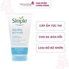 [01.04 - 14.07] Simple Gel rửa mặt Micellar Gel Wash 150ml