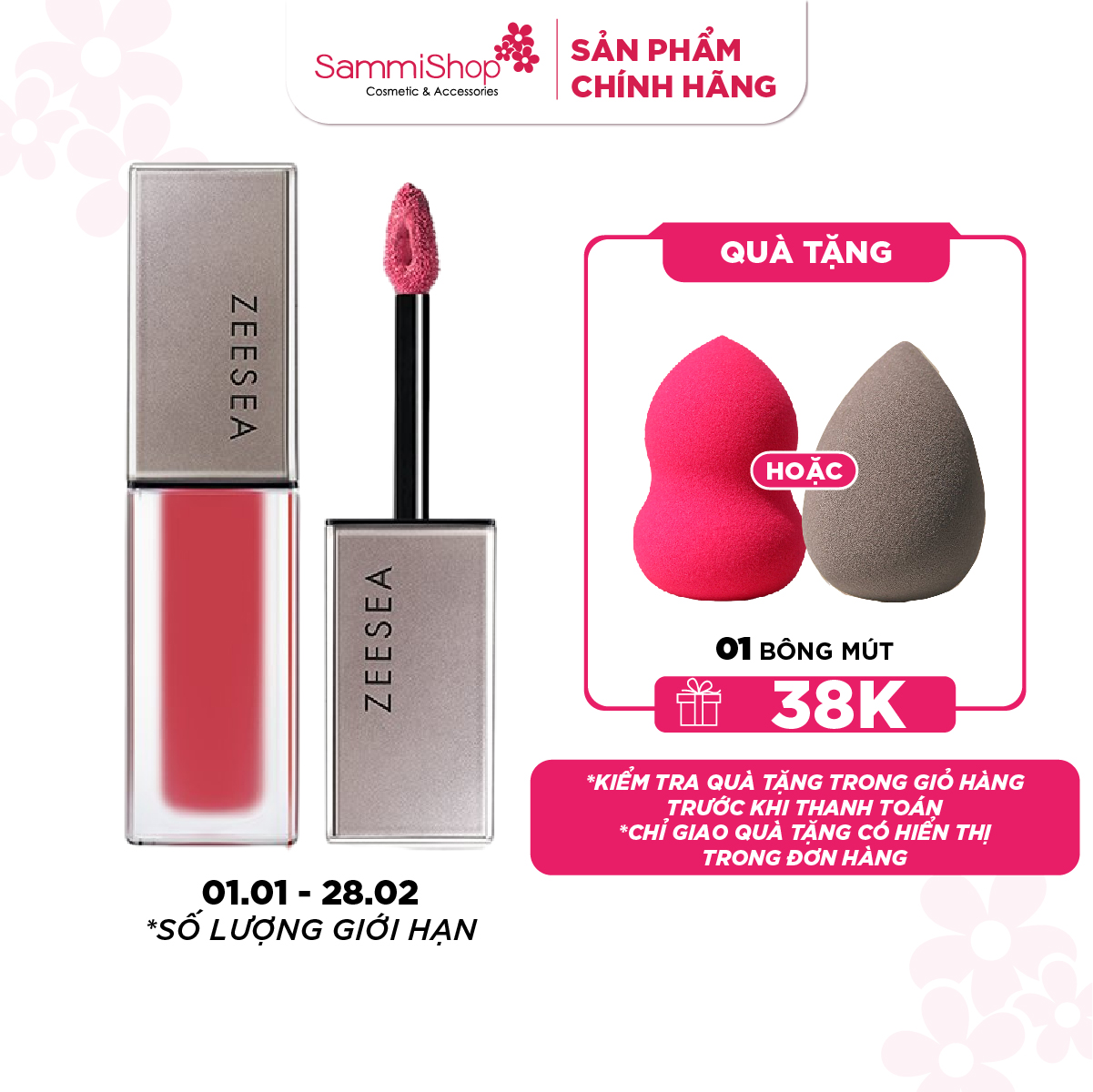 Zeesea Son kem Mist Matte Lipstick #508 5ml