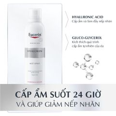 Xịt dưỡng ấm cho da nhạy cảm Eucerin Sensitive Skin Hyaluron Mist Spray