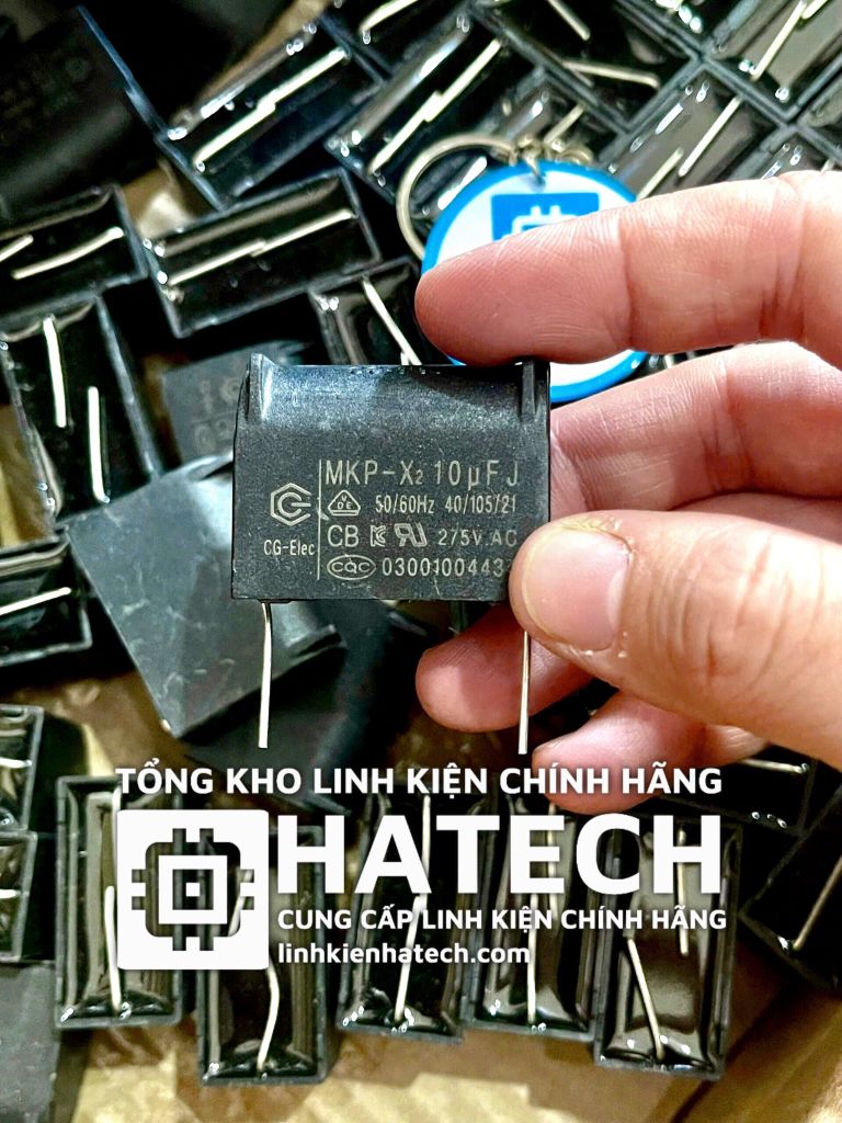 Linh Kiện Chuyên Dụng Tụ bếp từ tụ chân đứng 10uf 275VAC hàng chính hãng CG