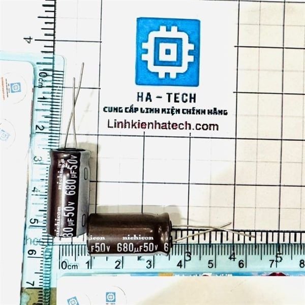 Tụ điện hoá tụ hoá 50V 680uf nichicon mới chính hãng