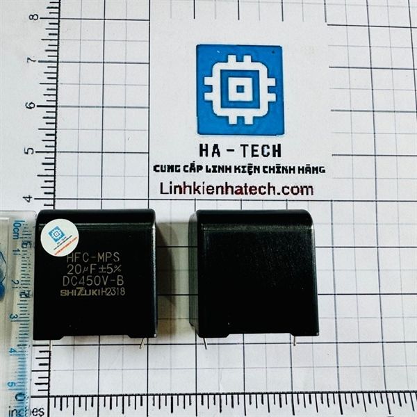 Tụ chính hãng Shizuki nhập khẩu Nhật Bản 20uf 450VDC (original) tụ zin nguyên bản theo máy ( TỤ SỐ 1 )