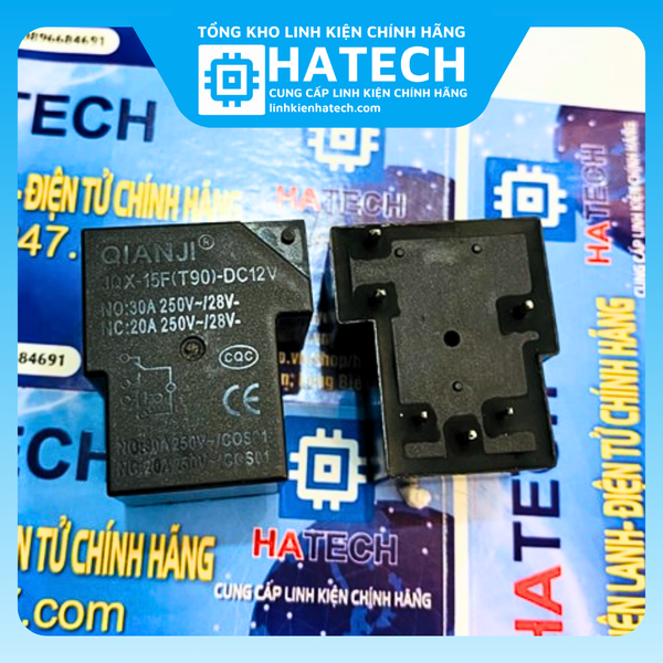 Relay JQX-15F 15F (T90) 12VDC T90 30A chính hãng