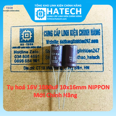 Linh kiện Chuyên Dụng Tụ hoá 16V 1000uF 10x16mm NIPPON chính hãng mới