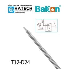 Mũi hàn tip hàn T12-D24 T12 D24 đầu vát hàng chính hãng Bakon sử dụng chung cho các trạm hàn T12
