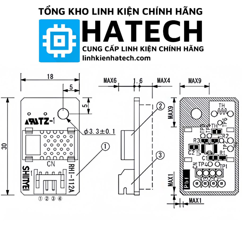 Cảm biến độ ẩm đa năng Daikin , Sharp , Panasonic RHI-112A ( Dùng cho máy lọc không khí )
