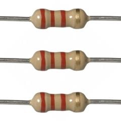 25 điện trở 2.2k 1/2W 5% hàng xịn chân đồng to 2k2 2.2kohm