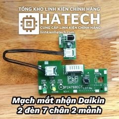 Mạch mắt nhận điều hoà daikin 2 đèn 7 chân 2 mảnh 3P247680 có dây hộp kèm theo
