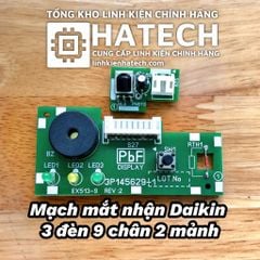 Mạch mắt nhận điều hòa Daikin 3 đèn 9 chân 2 mảnh 3P145629 có hộp