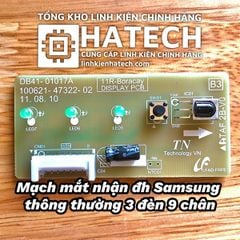 Mạch mắt nhận điều hòa Samsung thông thường 3 đèn 9 chân hàng chuẩn
