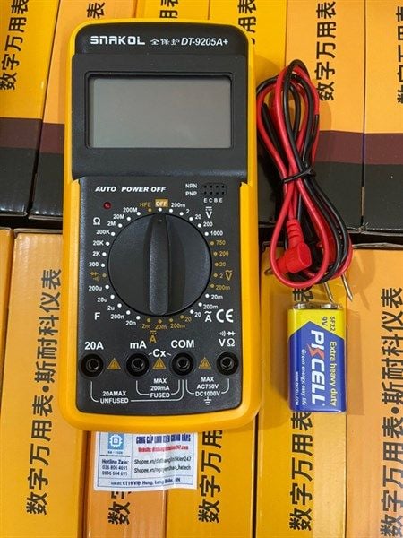 Đồng hồ vặn năng DT-9205A+ 9205 chính hãng hàng nội địa
