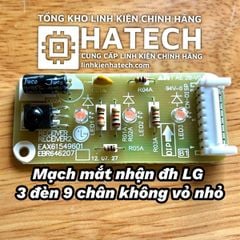 Mạch mắt nhận điều hòa LG 3 đèn 9 chân không vỏ nhỏ chuẩn hãng