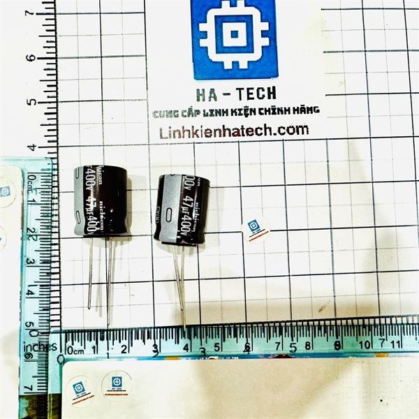 Tụ hoá 400V 47uf mới chính hãng nichicon