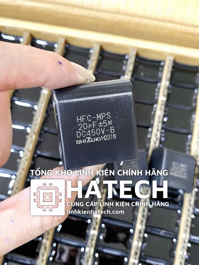 Tụ chính hãng Shizuki nhập khẩu Nhật Bản 20uf 450VDC (original) tụ zin nguyên bản theo máy ( TỤ SỐ 1 )