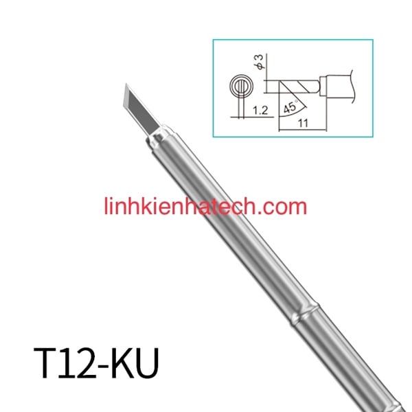 Mũi hàn tip hàn T12-KU T12 KU hàng chính hãng Bakon sử dụng chung cho các trạm hàn T12