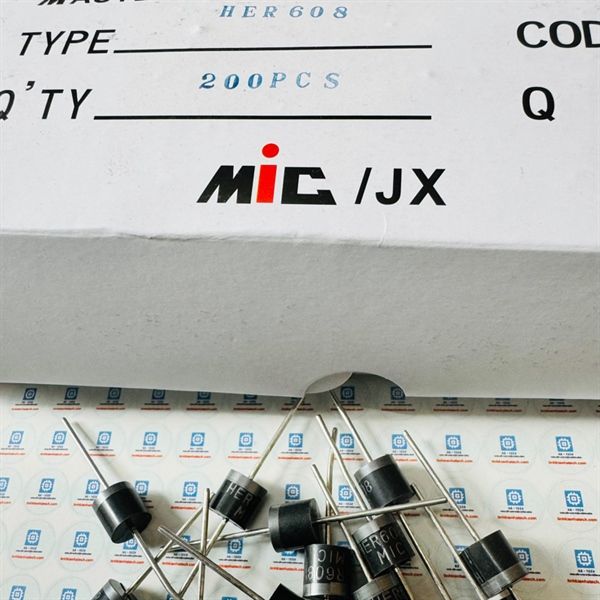 Linh kiện Chuyên Dụng diode HER608 Diode xung 6A 1000V chính hãng MIC túi 10 chiếc