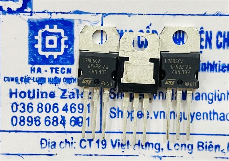 Linh kiện IC Nguồn chính hãng L7805CV L7805 7805 TO-220 Mới Chính Hãng