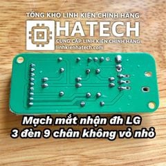 Mạch mắt nhận điều hòa LG 3 đèn 9 chân không vỏ nhỏ chuẩn hãng