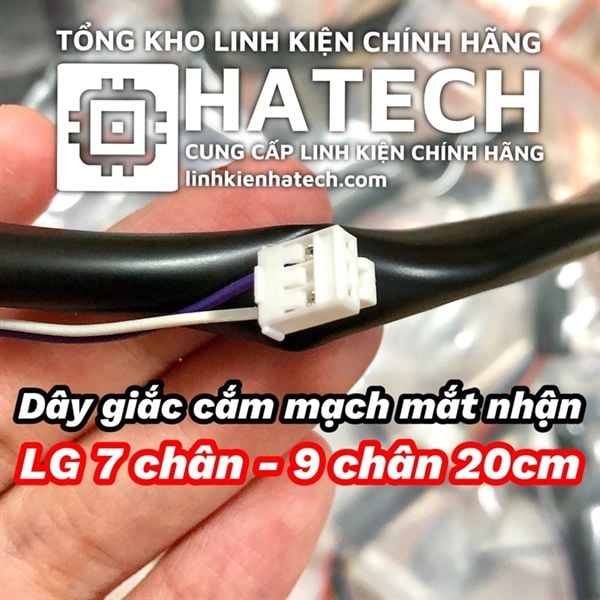 Dây giắc cắm mạch mắt nhận LG 7 chân - 9 chân dài 20cm hàng chuẩn